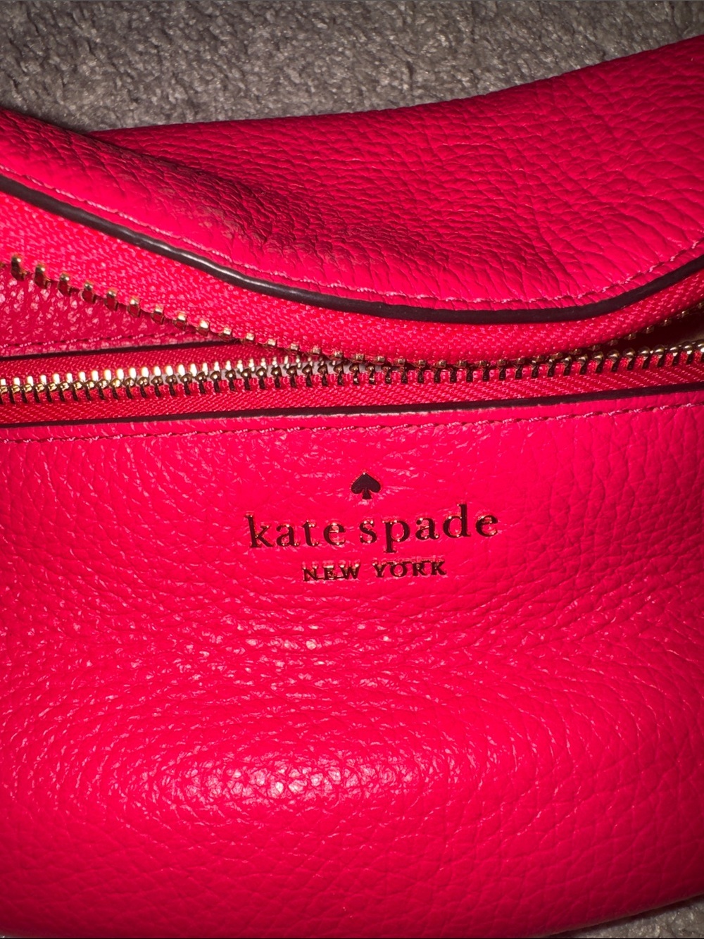 kate spade Hot Pink Pebble Leather Crossbody Belt Bag - Picture 6 of 6